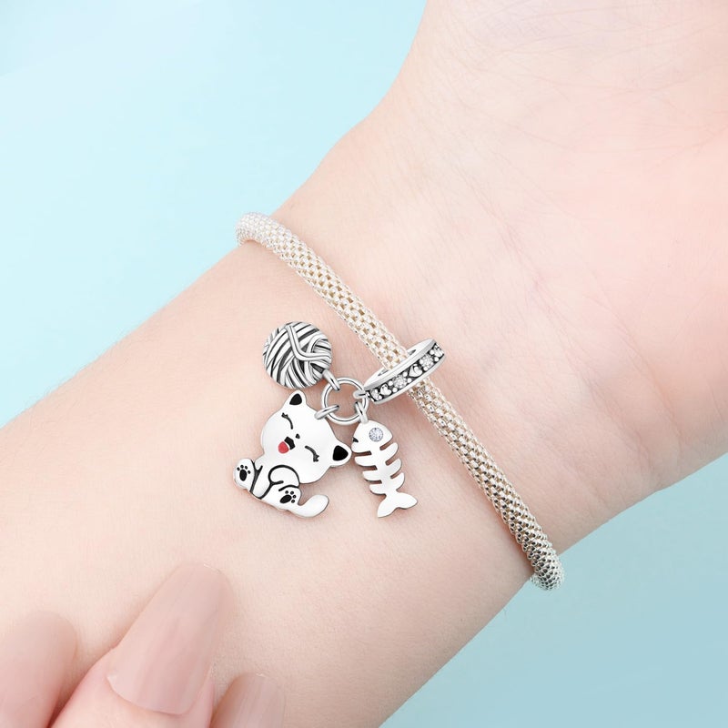 CYCUFF Store 925 Sterling Silver Charms Suitable for Charm Necklaces, Bracelet Pendants Beads Jewellery Gift for Women Family Friends - Image 4